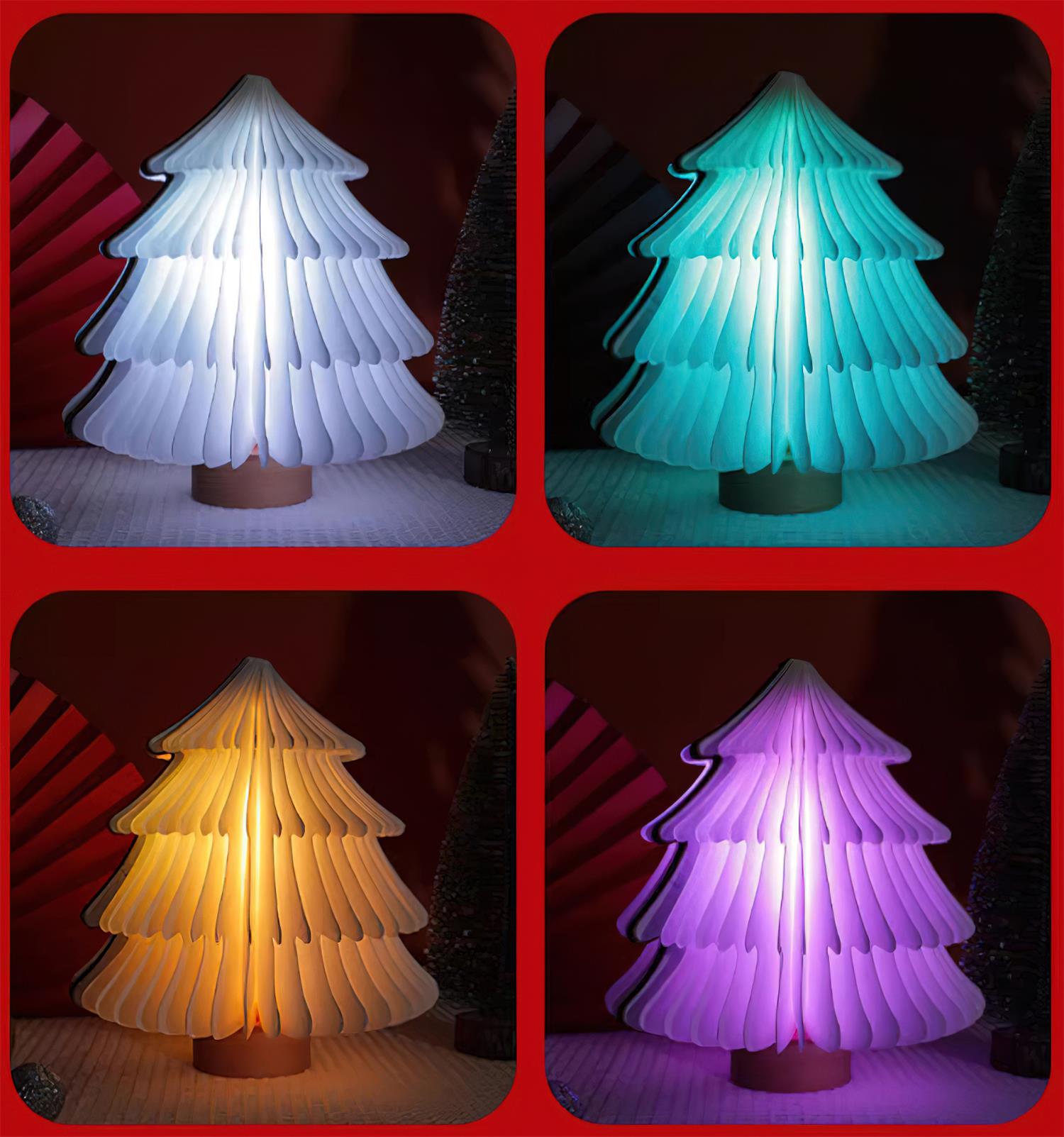 Christmas Tree Fold Table Lamp