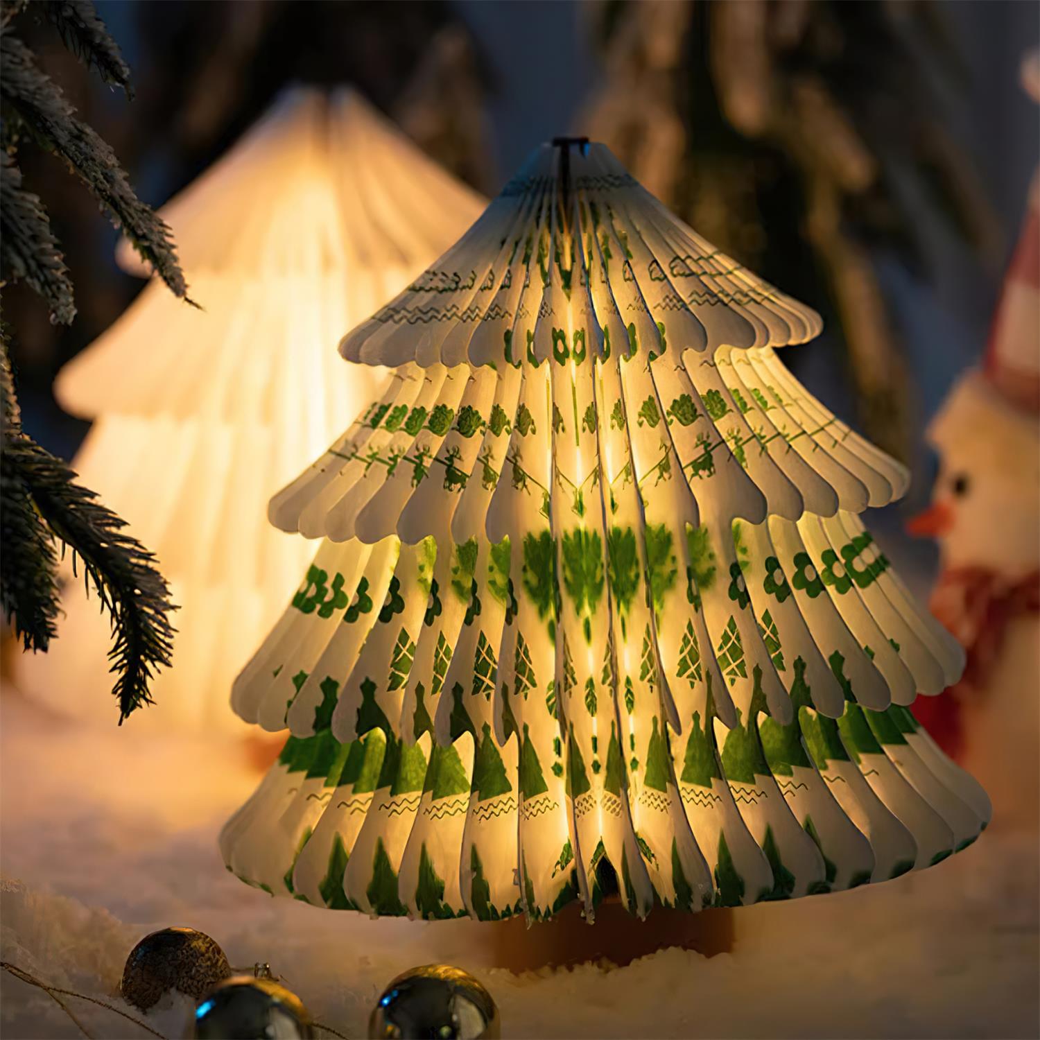 Christmas Tree Fold Table Lamp