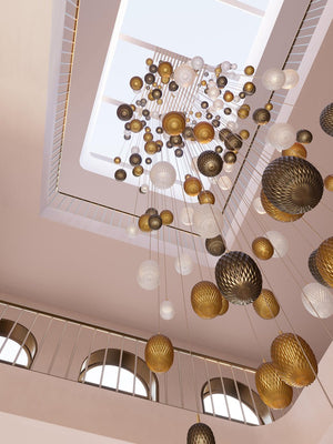 Chromatic Gem Drop Chandelier