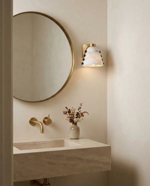 Cicero Alabaster Wall Sconce