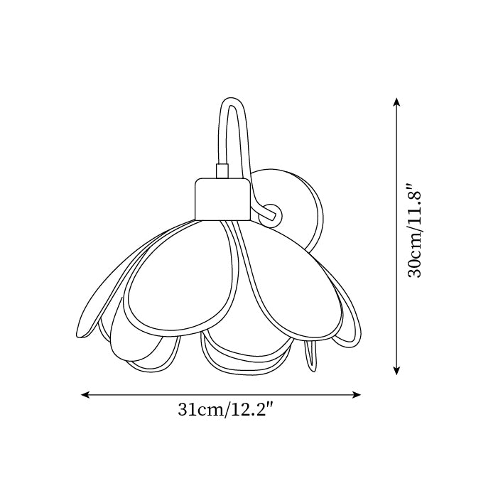 Ciena Petal Wall Light