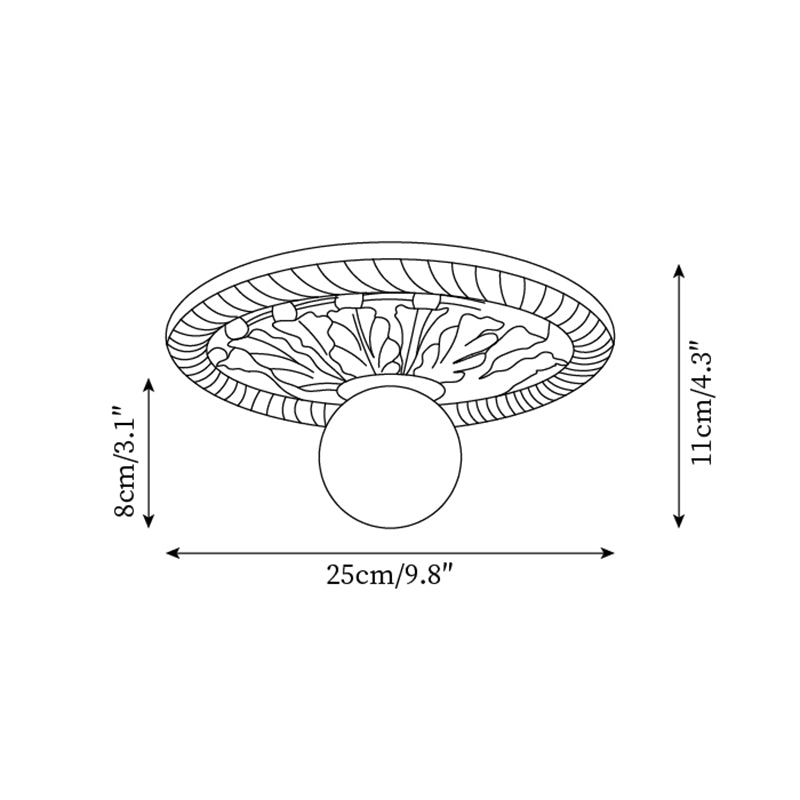 Circa Ceiling Light 9.8″- 4.3″