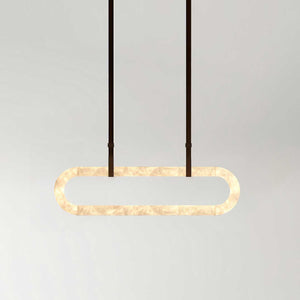 Circle Alabaster Chandelier