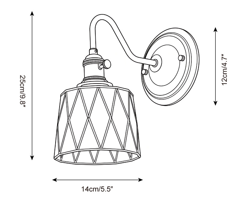 Cirevane Wall Sconce — Dimension drawings 1