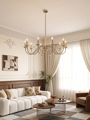 Veyra Travertine Candle Chandelier