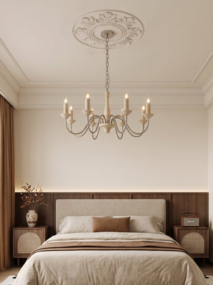 Veyra Travertine Candle Chandelier