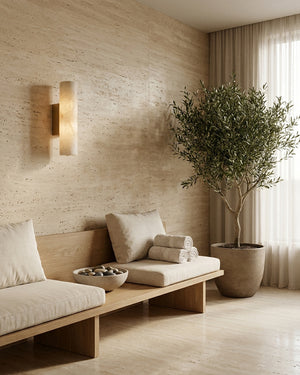 Clasten Alabaster Wall Sconce