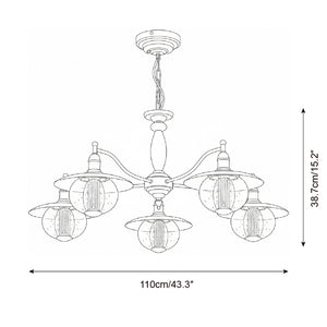 Coachlight Globe Chandelier