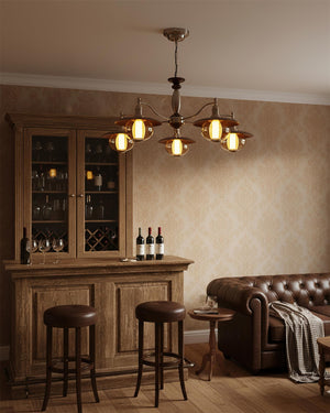 Coachlight Globe Chandelier