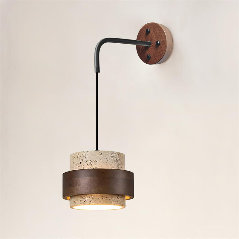 Cole Travertine Wall Lamp – detail 2