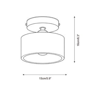 Collar Wood Ceiling Lamp