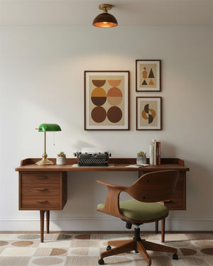 Collar Wood Ceiling Lamp