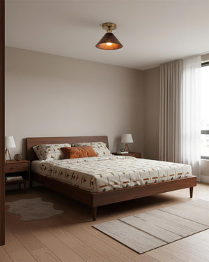 Collar Wood Ceiling Lamp