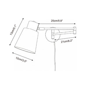 Collin Adjustable Plug In Wall Lamp
