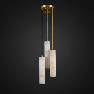 Column Alabaster Staircase Chandelier