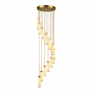 Column Alabaster Staircase Chandelier