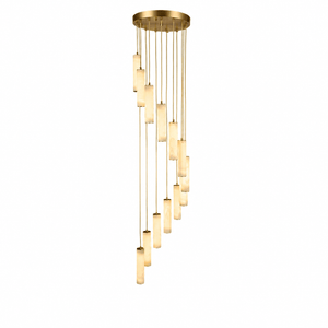 Column Alabaster Staircase Chandelier