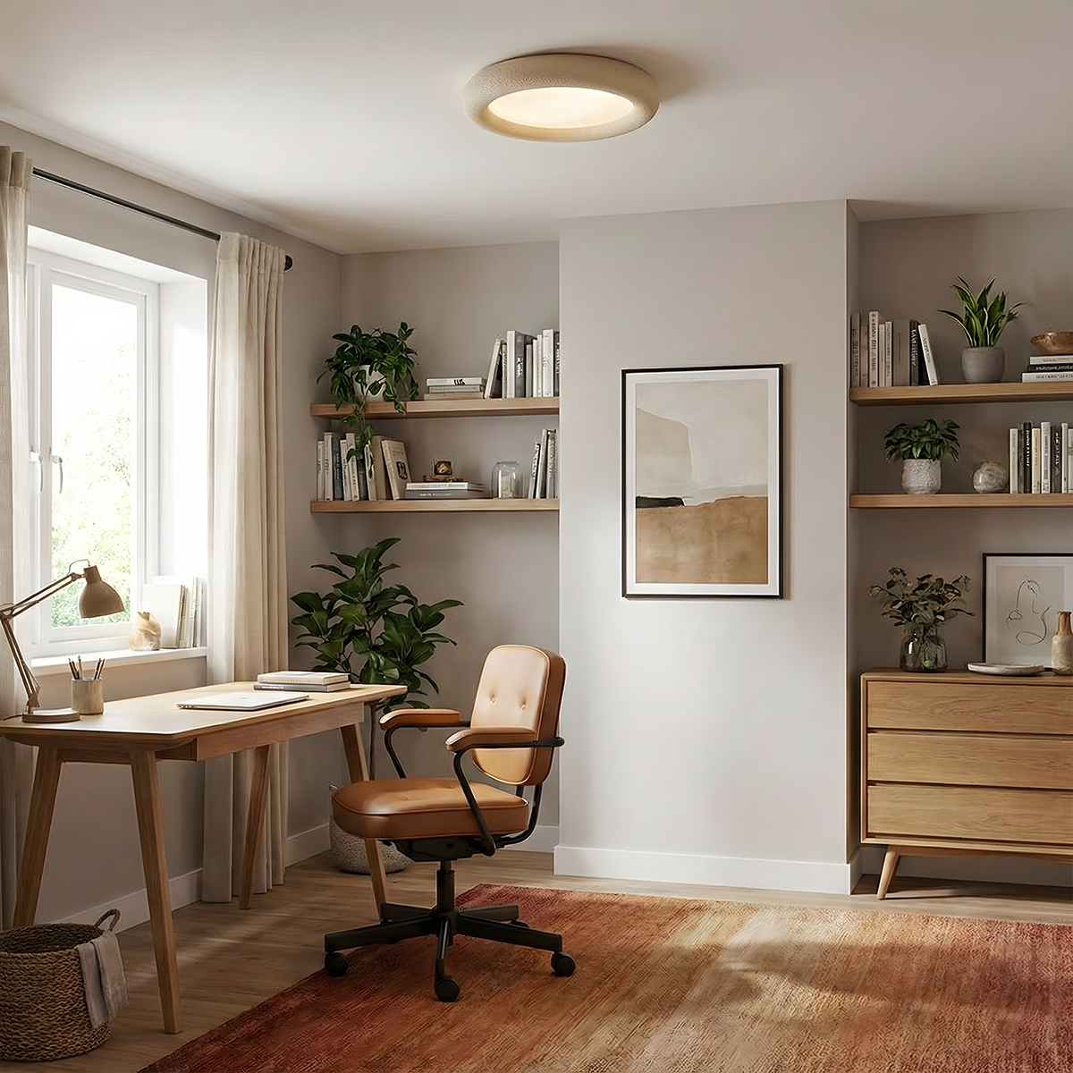 Luz de techo concisa