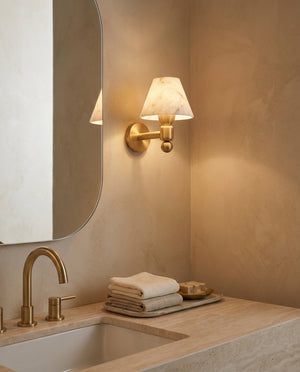 Contrast Alabaster Wall Sconce