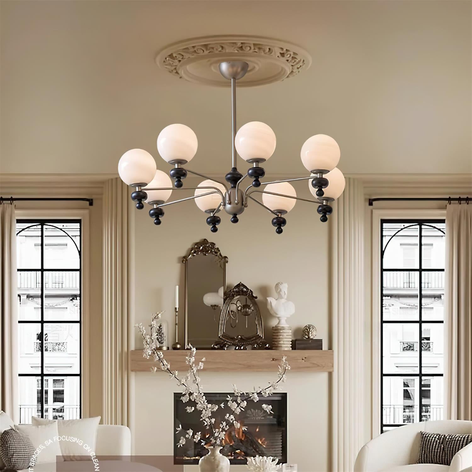 Cora Glass Chandelier