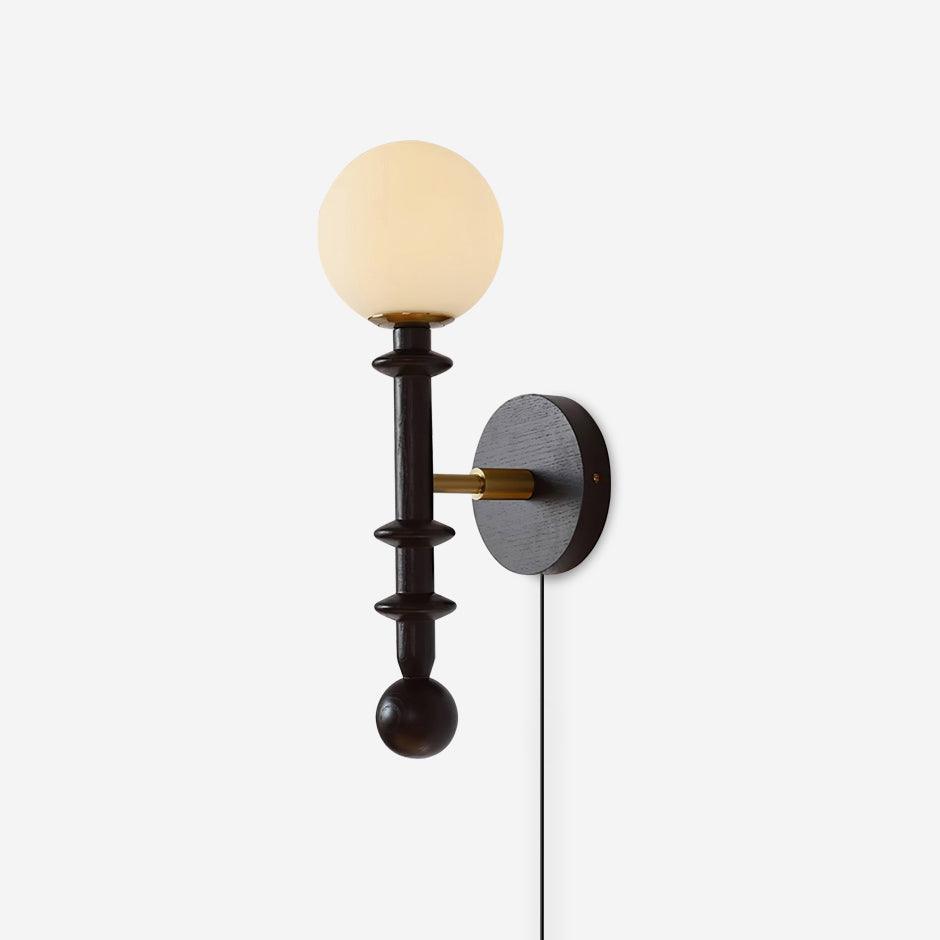 Coslett Wood Plug In Wall Lamp - Docos