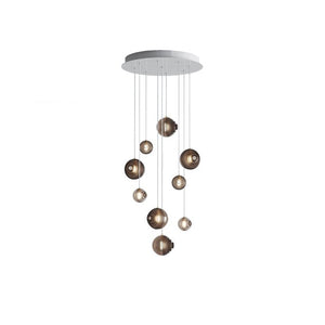 Cosmic Sphere Cascade Chandelier