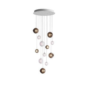 Cosmic Sphere Cascade Chandelier