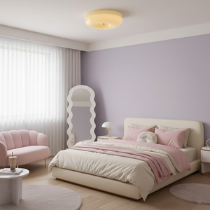 Cream Pudding Ceiling Lamp