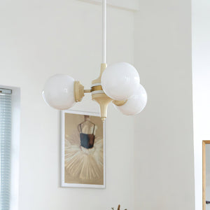 Cream Ball Chandelier