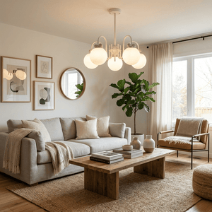 Cream Cherry Chandelier