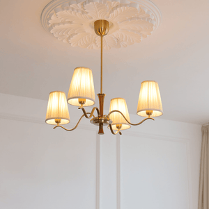 Cream Fabric Chandelier