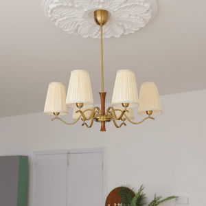 Cream Fabric Chandelier