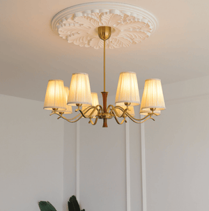 Cream Fabric Chandelier