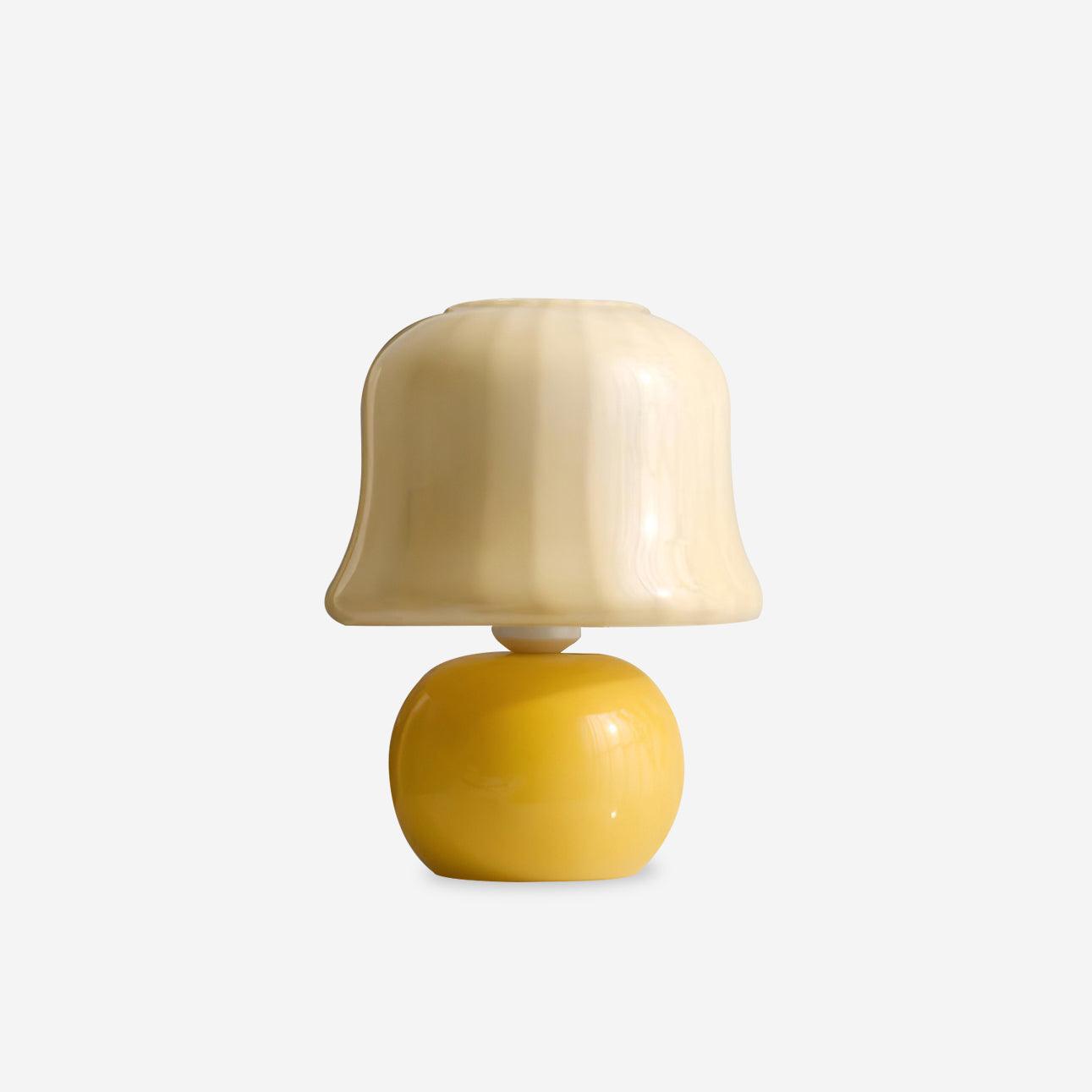 Cream Mushroom Table Lamp 8.7″- 11.4″ - Docos