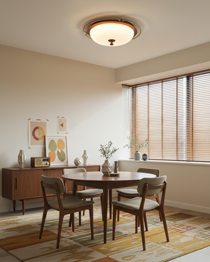 Crescent Orbit Ceiling Lamp