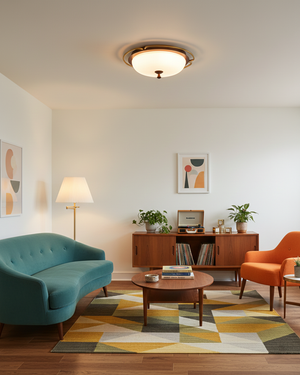 Crescent Orbit Ceiling Lamp