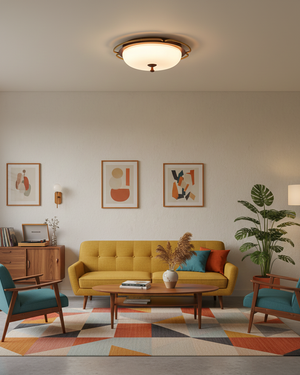 Crescent Orbit Ceiling Lamp