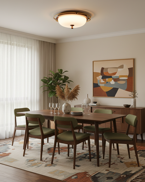 Crescent Orbit Ceiling Lamp