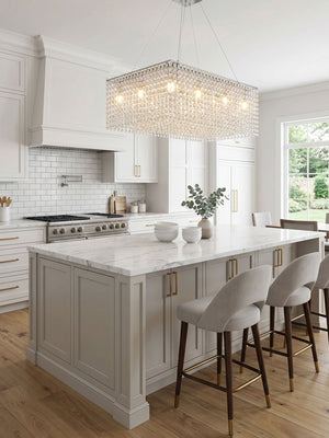 Crystal Frame Chandelier