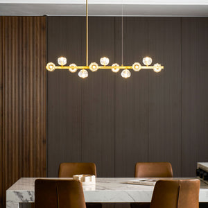 Crystal Glass Ball Chandelier