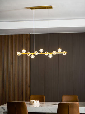 Crystal Glass Ball Chandelier