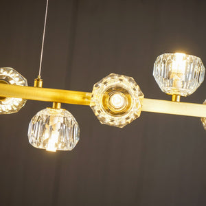 Crystal Glass Ball Chandelier