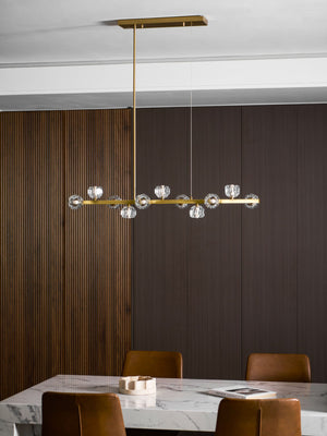 Crystal Glass Ball Chandelier