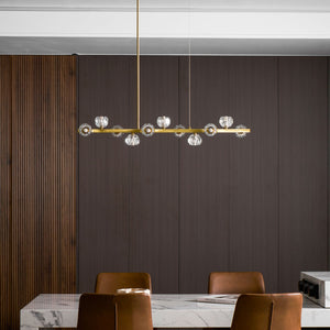 Crystal Glass Ball Chandelier