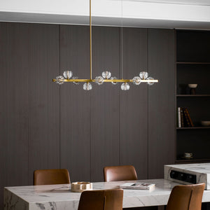 Crystal Glass Ball Chandelier