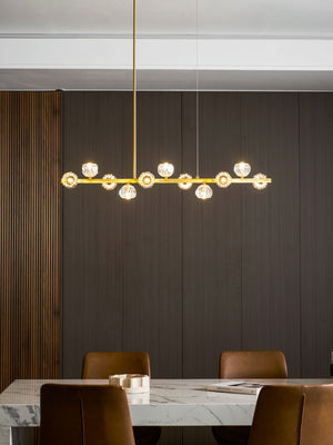 Crystal Glass Ball Chandelier