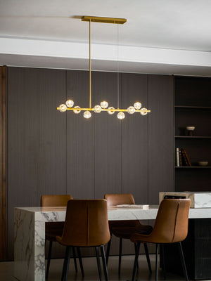 Crystal Glass Ball Chandelier