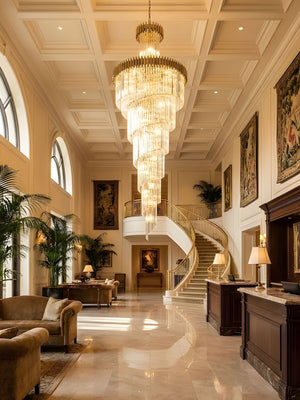 Crystal Spiral Chandelier