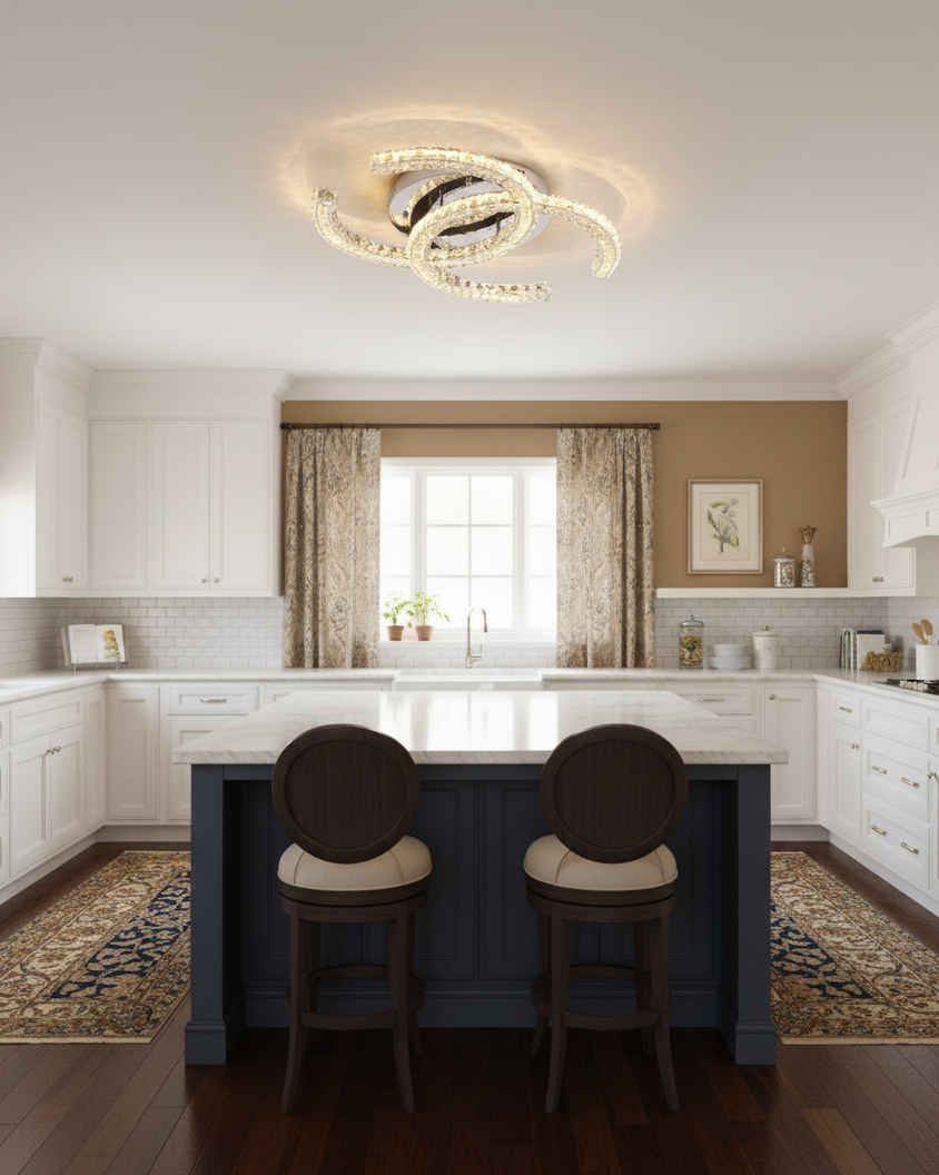 Crystal Ceiling Light