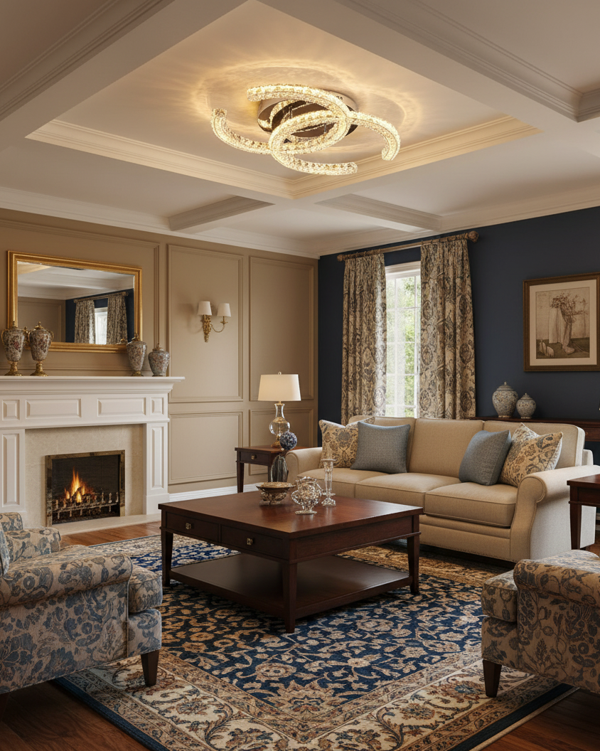 Crystal Ceiling Light